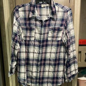 CATO Women’s Plaid 18/20W Button Up
